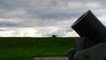 Fort George, Inverness, United Kingdom Ã¢â¬â 20 august 2017: Bombard and cannon on a Fort George embankment